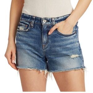 rag & bone Women’s Dre Low-Rise Denim Cut off Distressed Shorts Size 29